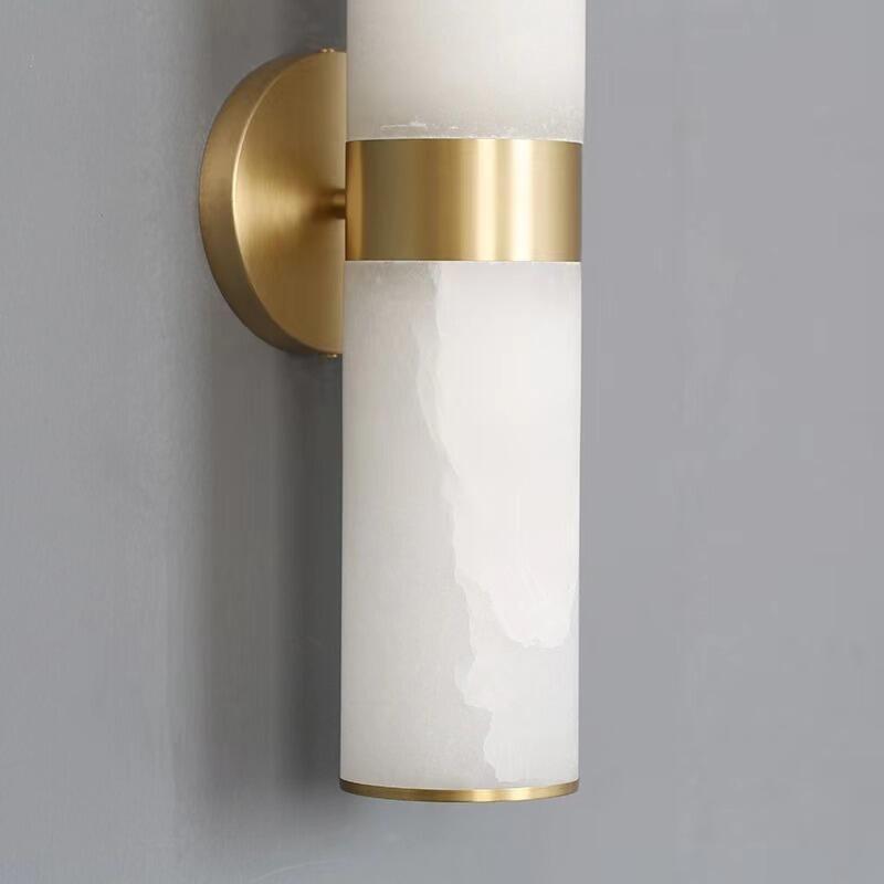 Varlont Althea Modern Sutton Linear Alabaster Wall Sconce, Wall Lamp For Living Room, Bathroom