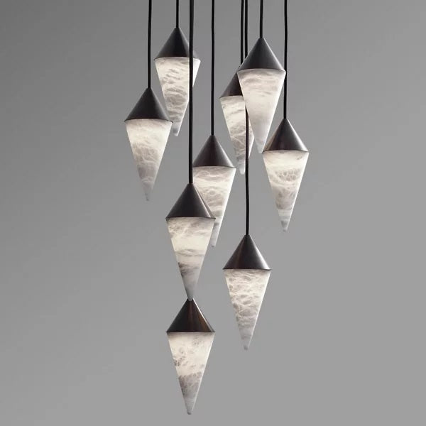 Varlont Hannah Alabaster Chandelier, Upscale Chandelier Lighting