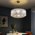 Merlin Kimberley Handcrafted Alabaster Round Chandelier, Living Room Chandelier Fixtures-Chandelier-Joyfuzzy-22.4