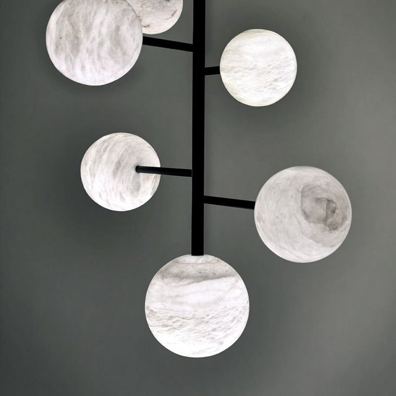 Varlont Lola Modern Artistic Alabaster Pendant Light, Unique Chandelier Designs