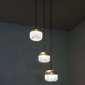 Varlont Queena Modern Alabaster Pendant, Kitchen Island Pendant Light