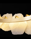 Merlin Tiered Circular Alabaster Chandelier-Chandelier-Joyfuzzy-Ø47