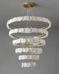 Merlin Tiered Circular Alabaster Chandelier-Chandelier-Joyfuzzy-Ø47