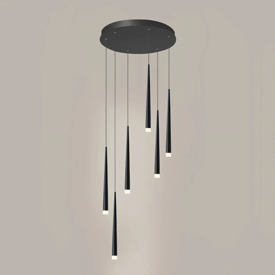 Minimalism Foyer Staircase Chandelier Ceiling Pendant Lighting Fixture For Living Room Entryway In Gold/ Black Finish - Joyfuzzy
