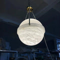 Modern Alabaster Globe Pendant Light - Joyfuzzy