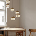 Modern Alabaster Pendant Lamp For Staircase, Kitchen Pendant Light - 6 LightsJoyfuzzy