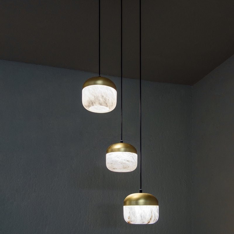 Modern Alabaster Pendant Lamp For Staircase, Kitchen Pendant Light - 1 LightJoyfuzzy