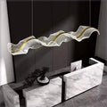 Modern Ocean Wave Pendant Chandelier for Kitchen - Gold38.52” (100 cm)Remote Control (Dimmable)Joyfuzzy