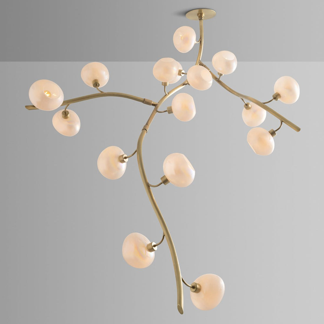 Modern Vertical Branches Glass Globe Chandelier - L84"*W48"*H48"(L213.36cm*W121.92cm*H121.92cm)Warm LightJoyfuzzy