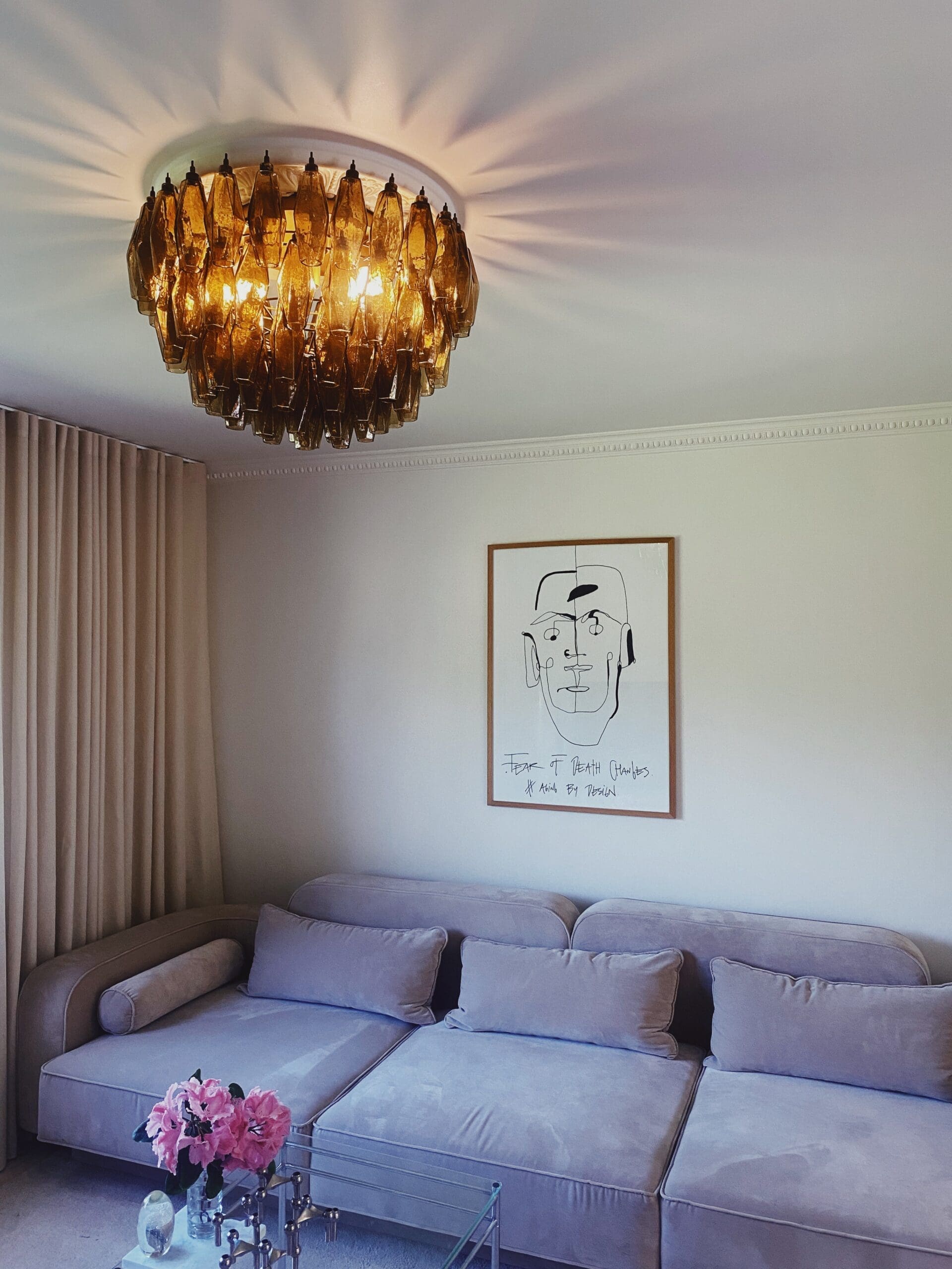 Murano Chandelier – Poliedri – 84 glasses - PinkJoyfuzzy