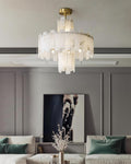 Regina Alabaster Round Chandelier - 23.6