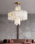 Regina Alabaster Round Chandelier - 23.6