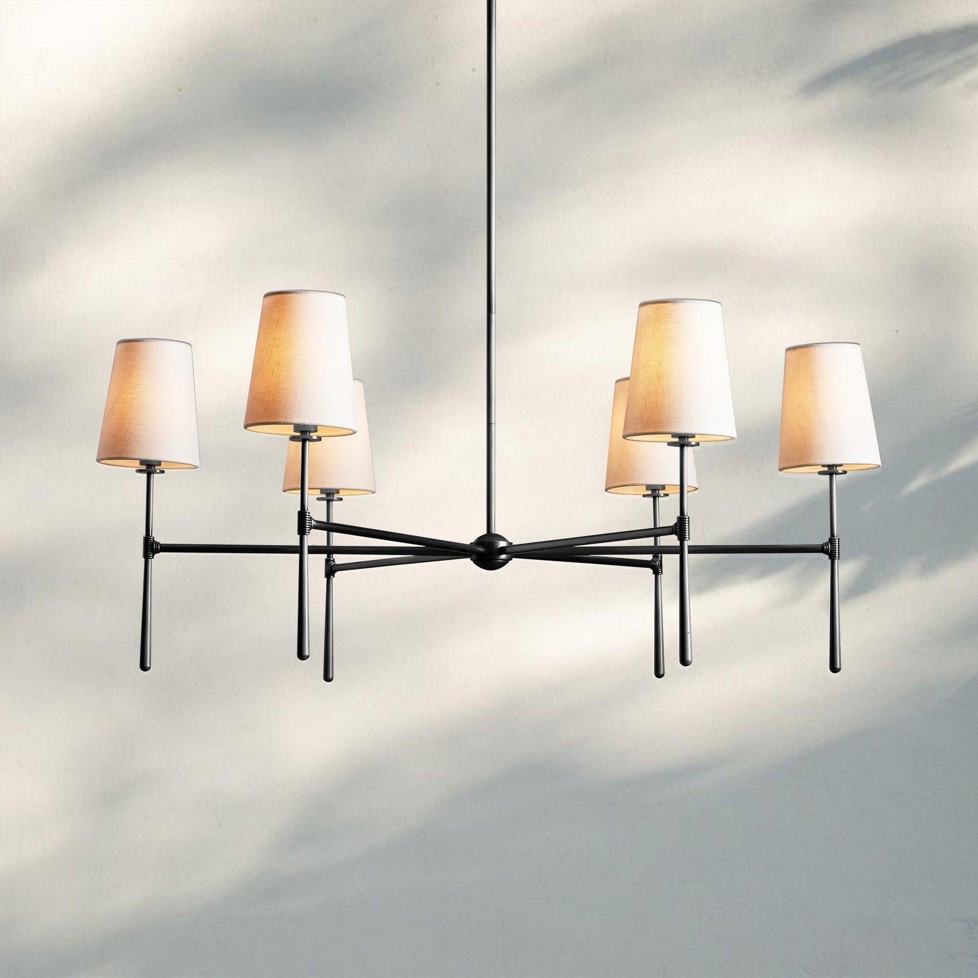 Rhodas Round Chandelier - 5 - LightBronzeJoyfuzzy