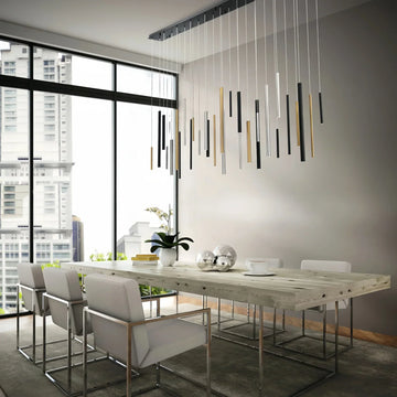 Santana Modern Linear Multi Light Pendant for Kitchen Island-
