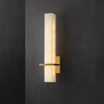 Serene Modern Alabaster Linear Wall Sconce - Joyfuzzy