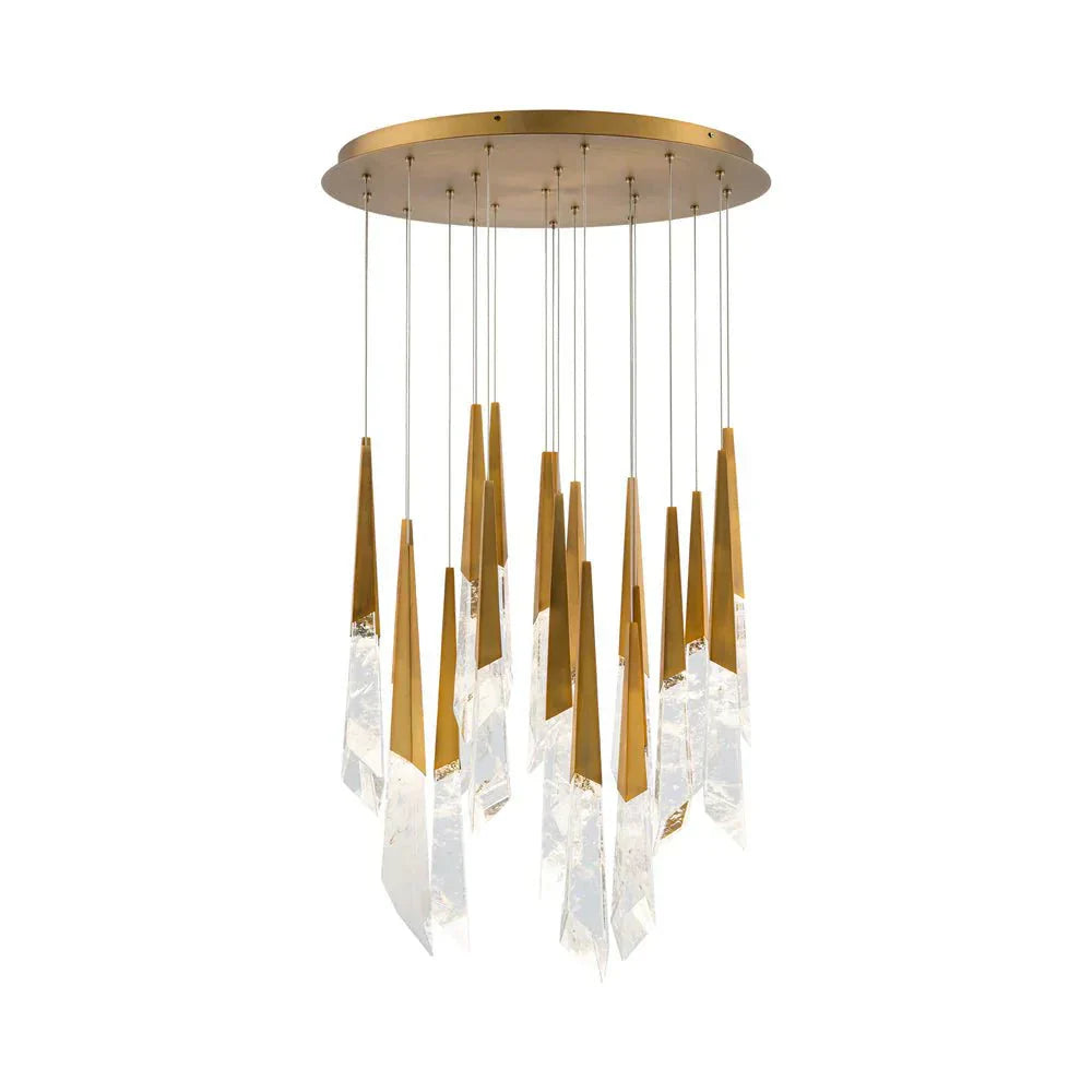 Solitude Round LED Multi Chandelier - Joyfuzzy
