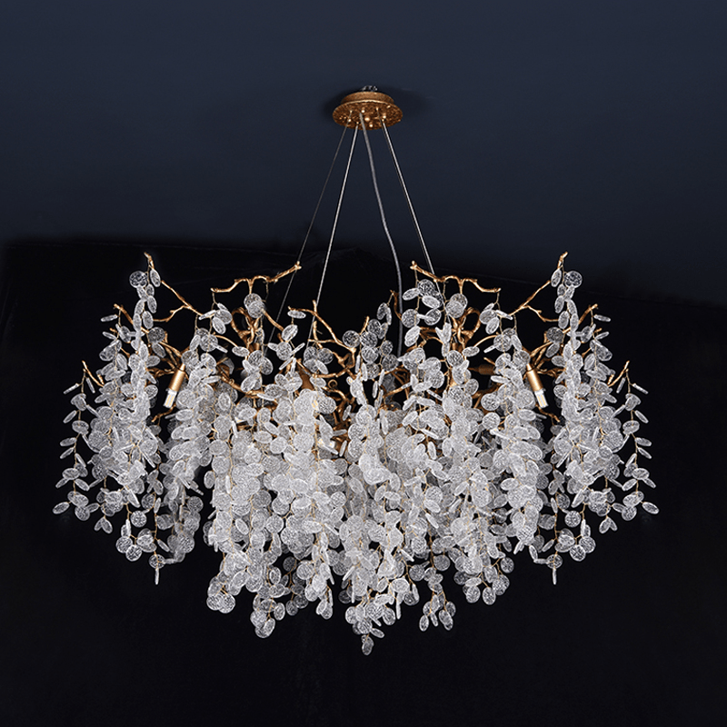 Thirza Branch Crystal Dining Room Chandelier - 39.37" LJoyfuzzy