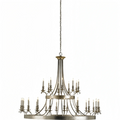 Vintage Large Iron Chandelier with Candle Rustic Farmhouse Pendant Lighting - Joyfuzzy