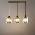 Vetro Nordic LED Pendant Light-Metal/Glass Black/Gold for Dining Room/Living Room